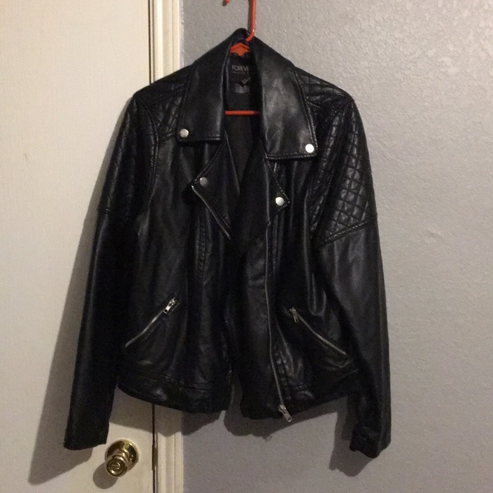 Plus size Forever 21 Leather jacket